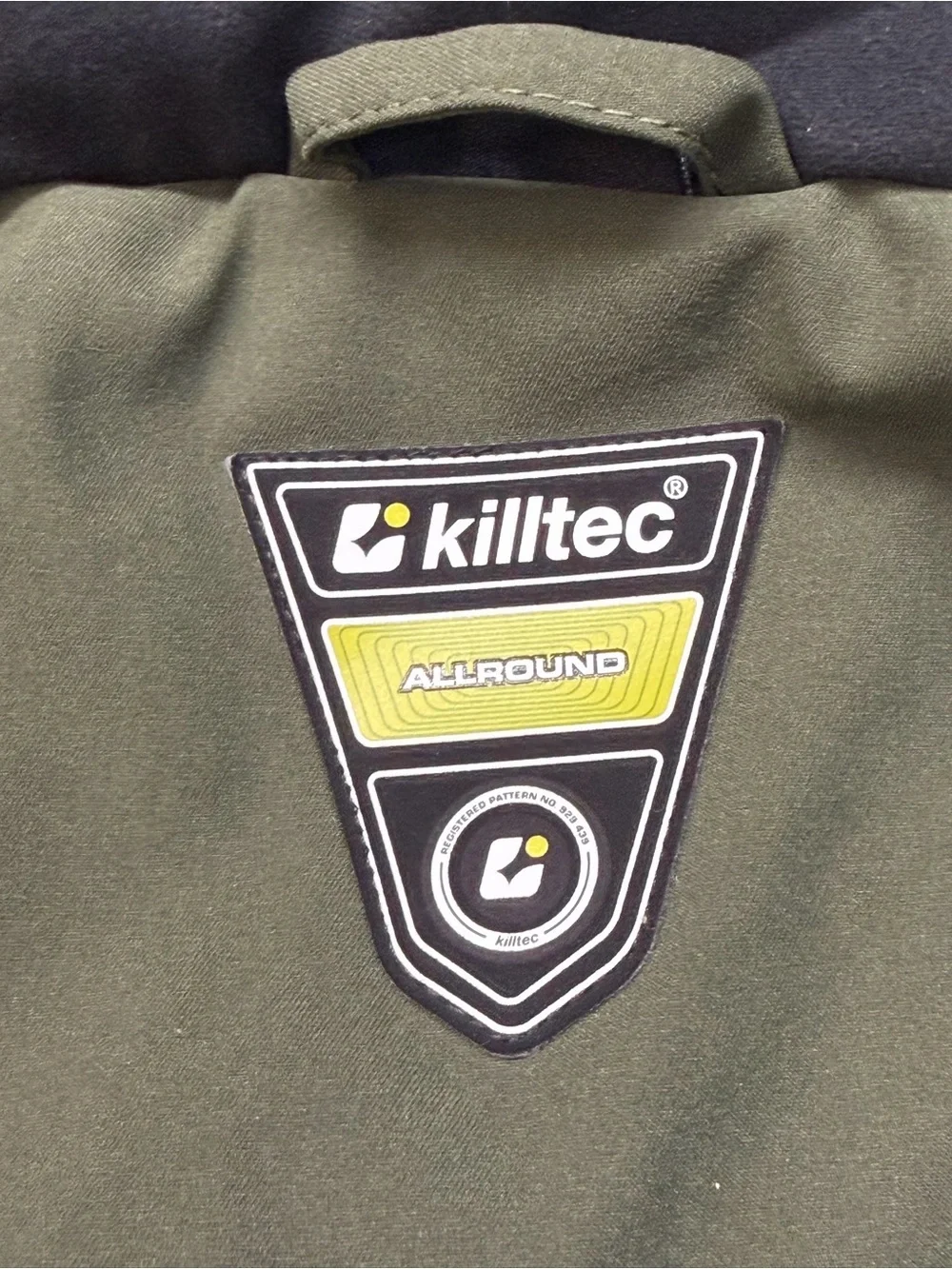 Boy’s Killtec KSW 174 Insulated Jacket- Size Large in Black, Olive & Neon Yellow